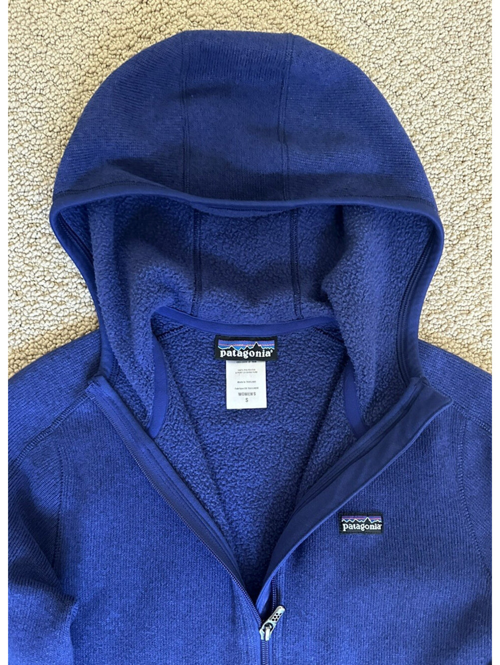 Patagonia Better Sweater Full Zip Fleece Jacket Hoodie Blue Womens S - Picture 3 of 9